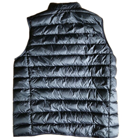 Eddie Bauer Down Vest Mens Tall Large Black EB650 Insulated Puffer Lightweight - Picture 2 of 10